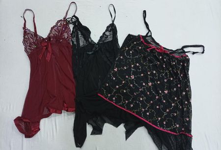 CR7363 Y2K Lingerie Cami Tops