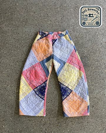 Upcycled Quilt Balloon Pants