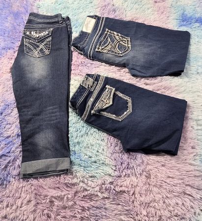 y2k capri jeans
