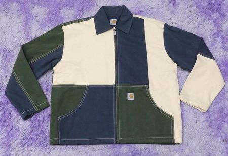 CR1469 Upcycled Block Panel Jacket