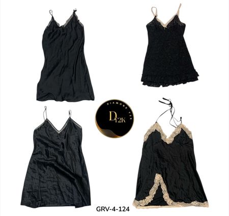 Y2k black sleep dress (GRV-4-124)