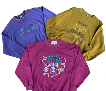Echte Sweatshirts mit Druck aus den 90ern