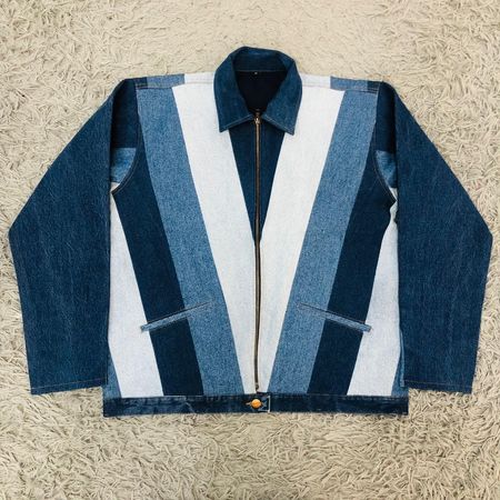 UPCYCLED Denim Patchwork Jackets - EVR0344