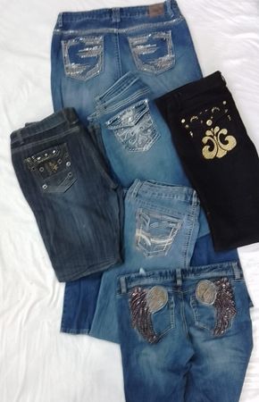 CR7366 Y2K Flare & Straight Jeans
