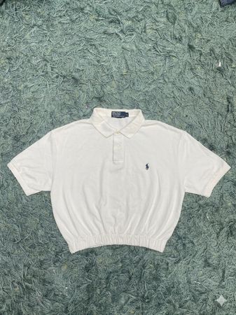 Upcycle Polo Crop Top T Shirt (DV -04)