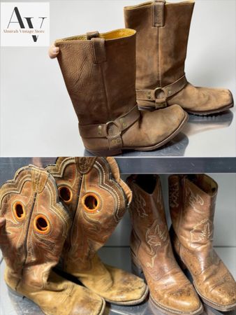Cow boy Leather boots
