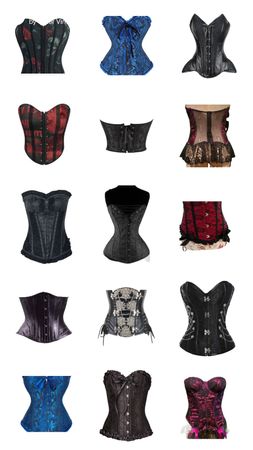 Y2K Bustier Corsets Tops - (09/04)