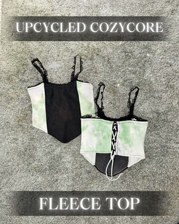 Upcycled Cozycore Fleece Top