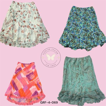 Printed Polyester Skirt for Women – Breathable & Durable (GRF-4-069)