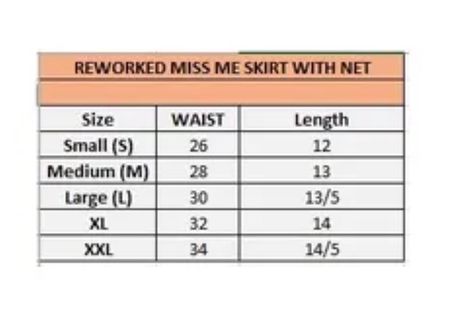 Upcycle Denim Skirt  (DV -04)