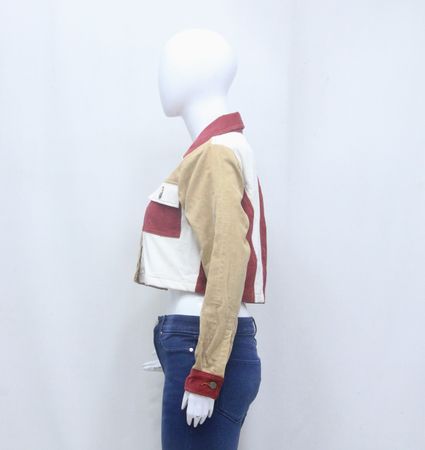 CR1479 Upcycled Crop Jacket