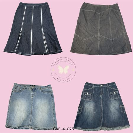 Women’s Everyday Denim Midi Skirt (GRF-4-075)