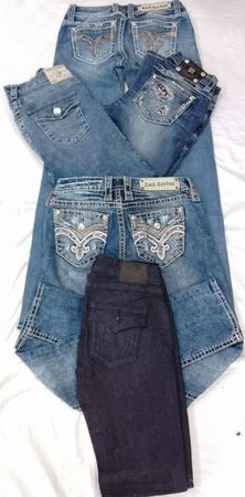 CR7377 Vintage Mixed Branded Jeans