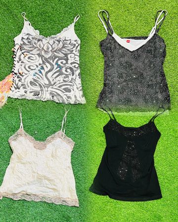 Y2K Spaghettiträgertop