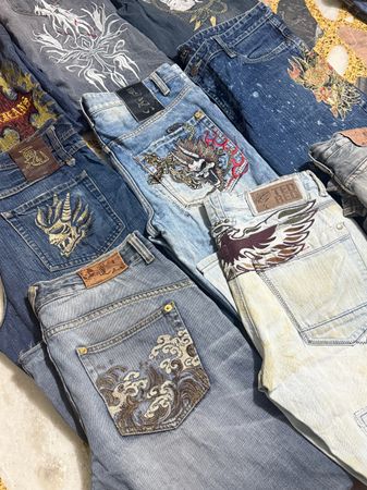 Japanische Tattoo-Jeans-Bundle