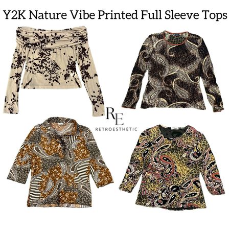 Y2K Nature Vibe Printed Full Sleeve Tops RE-3024