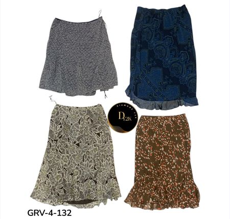 Fashion Poly Skirt – Lightweight & Easy to Wear (GRV-4-132)