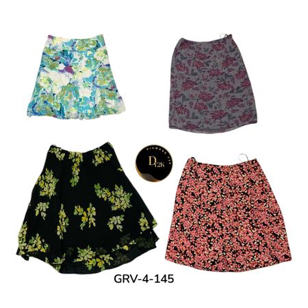 Women’s Printed Poly Skirt – Comfortable Casual Fashion (GRV-4-137)