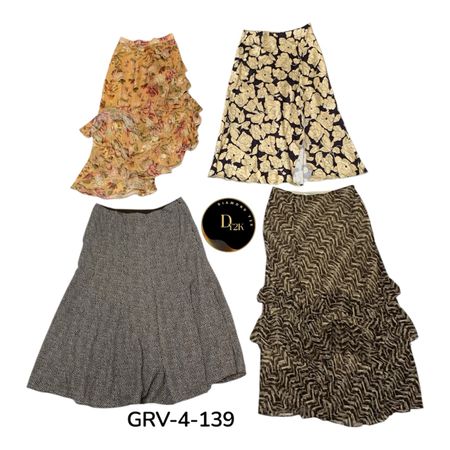 Printed Poly Skirt – Lightweight & Stylish Everyday Wear (Grv-4-139)