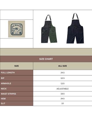 Upcycled Canvas Workwear Apron