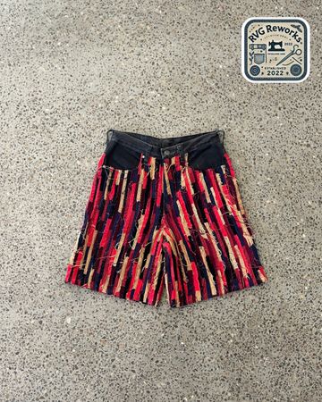 Upcycled Patchwork Corduroy Shorts