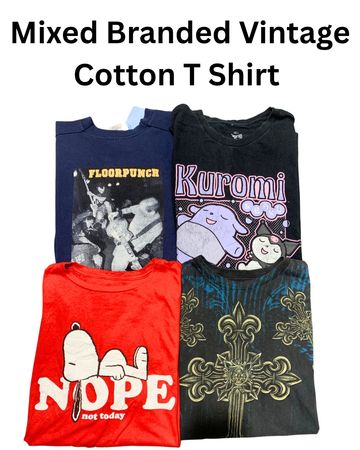 Mixed Branded Vintage Cotton T Shirt (Wcv 136)