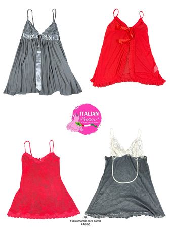 Y2k romantic core camis