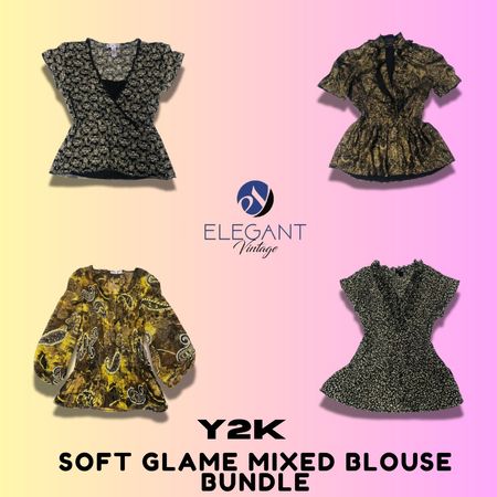Y2K Soft Glame Mixed Blouses Bundle - EV1399
