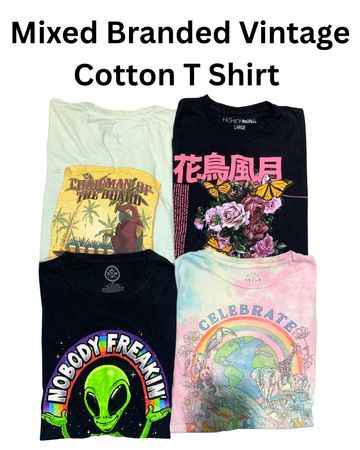 Mixed Branded Vintage Cotton T Shirt (139)