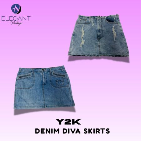 Y2K Denim Diva Skirts - EV1421