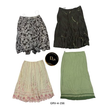 Soft Cotton A-Line Skirt – Lightweight & Everyday Essential (GRV-4-156)