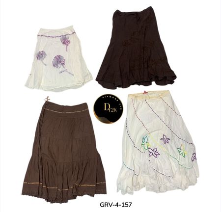 Y2K Inspired Cotton Skirt – Cute & Casual Street Style (GRV-4-157)