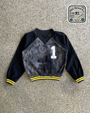 Upcycled Varsity Panel Jacket