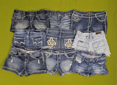 💥 RV2881 Y2K Frauen Mini Shorts