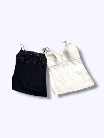 Vintage lace camisole top soft feminine style