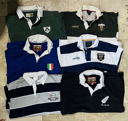 Mix vintage club rugby shirts bundle 80