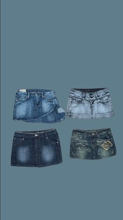 Y2K Denim Mini Sexy skirts