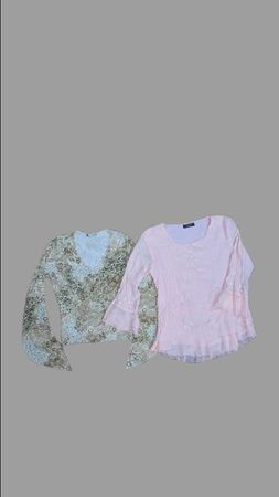 Y2K Full Slv sexy Blouse