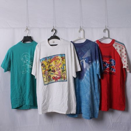 Single Stitch T-shirts | 10 pcs | Band, Cartoon, Racing, Event | BND 01/21