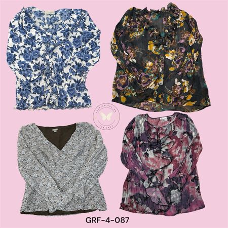 Chic Printed Poly Blouse – Effortless Everyday Style (GRF-4-087)