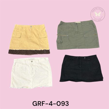 It-Girl Cargo Mini Skirt with Utility Vibes  (GRF-4-093)