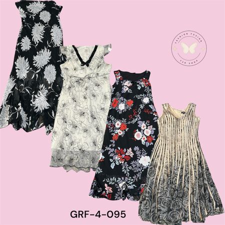 Y2K Retro Printed Poly Dress – Vintage Vibes Revival (GRF-4-095)