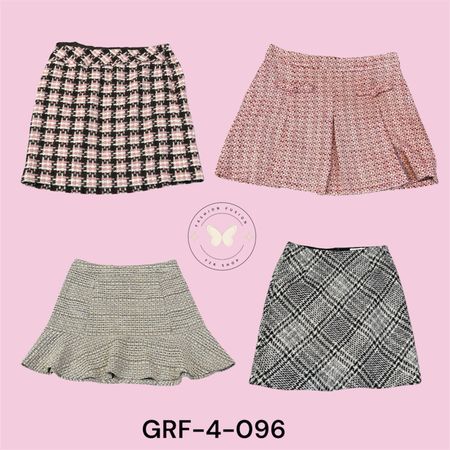 Women’s Y2K Wool Mini Skirt – High Street Vintage Style Winter Skirt (GRF-4-096)