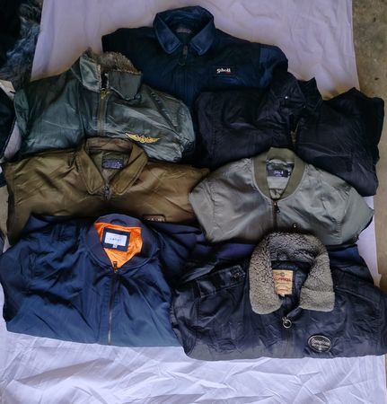 Y2K Bomber Jacket Bundle 8 pieces Vintage Nylon Schott Celio