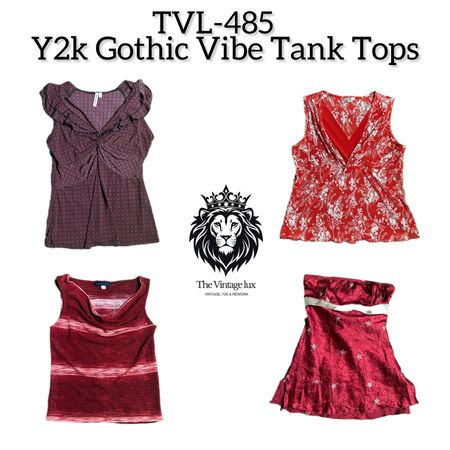 Y2K Gothic Vibes Tank Tops (TVL-485)
