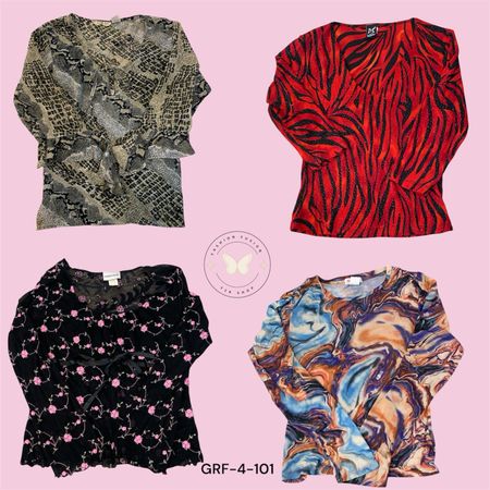 Printed Poly Blouse for Women | Fashion Shirt Top | Comfortable Daily Wea (GRF-4-101)