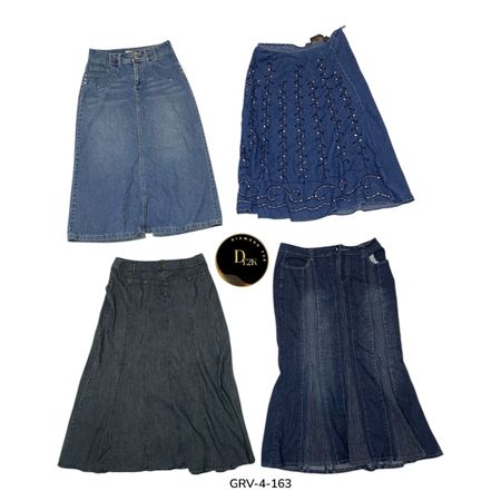 Y2K Inspired Denim long Skirt – Stylish & Comfortable (GRV-4-163)