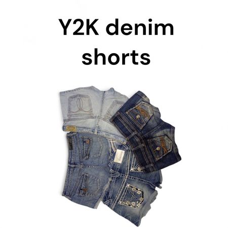 Y2K denim shorts