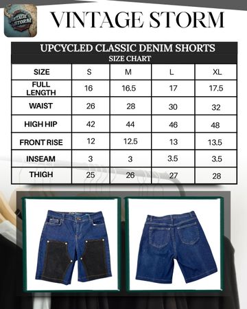 Upcycled Classic Denim shorts