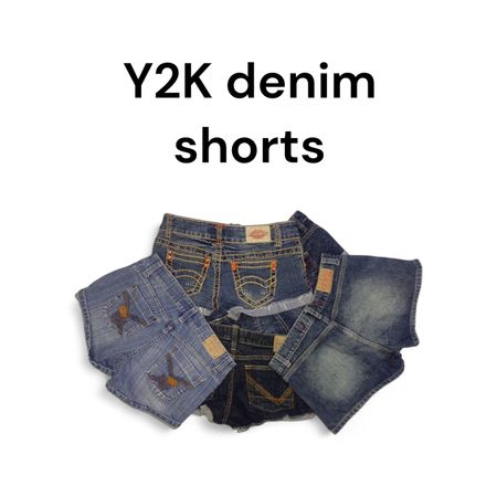 Y2K denim shorts